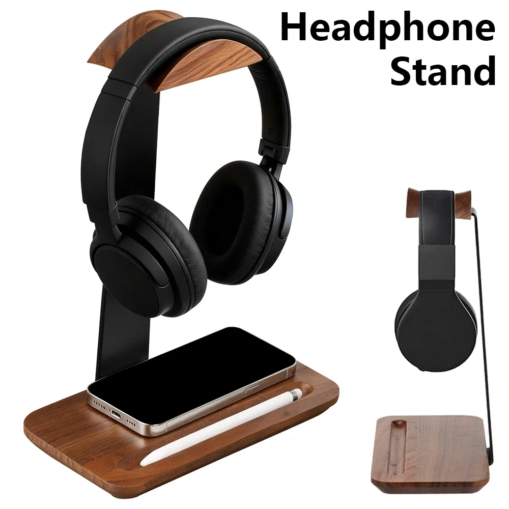 Gaming Accessories Setup - Supporto Universale per Cuffie in Legno