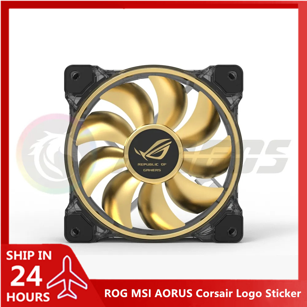 Gaming Accessories Decor - Adesivo logo ventola per armadio PC