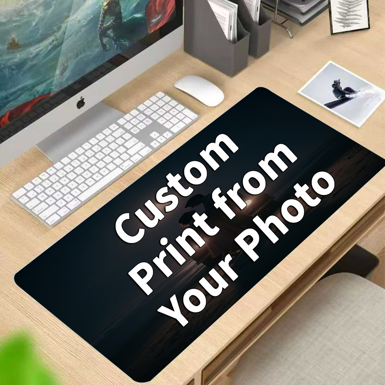 Gaming Accessories Desktop - Tappetino per Mouse Personalizzato con Foto,