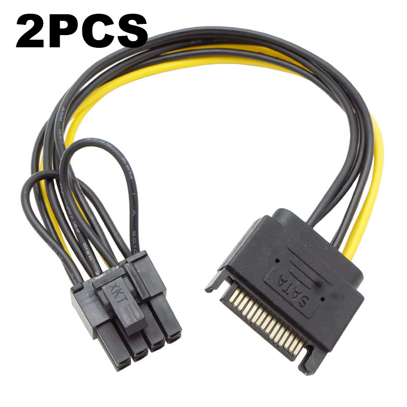 2 pz Dual SATA 15pin a 8 pin ( - Pcie Extension Cable recensione e prezzo